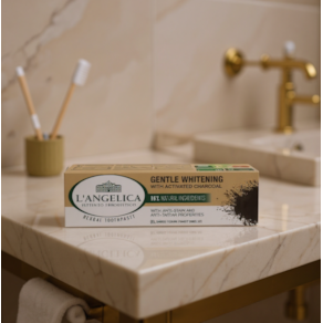 L`Angelica Charcoal Dentífrico Branqueamento Suave 75ml